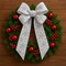 Designer’s Shop WR 63-5207 White Holiday Ribbon with Glitter Snowflakes – Wired Edge 2.5” x 10 Yards for Christmas Tree & Gift Décor